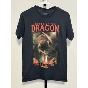 Game Of Thrones Officially Licensed House Of The Dragon T-Shirt Gray Size Small